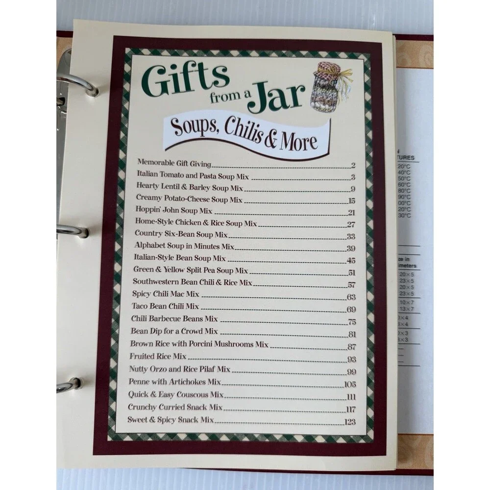 Gifts From A Jar: Soups, Chilis and More (2005, Hardcover) Recipe Cookbook